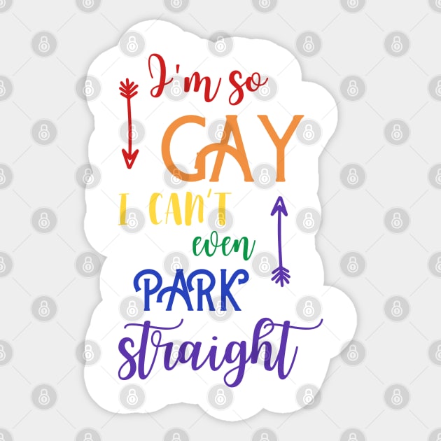 Gay Pride Parade Funny Design Sticker by JustCreativity